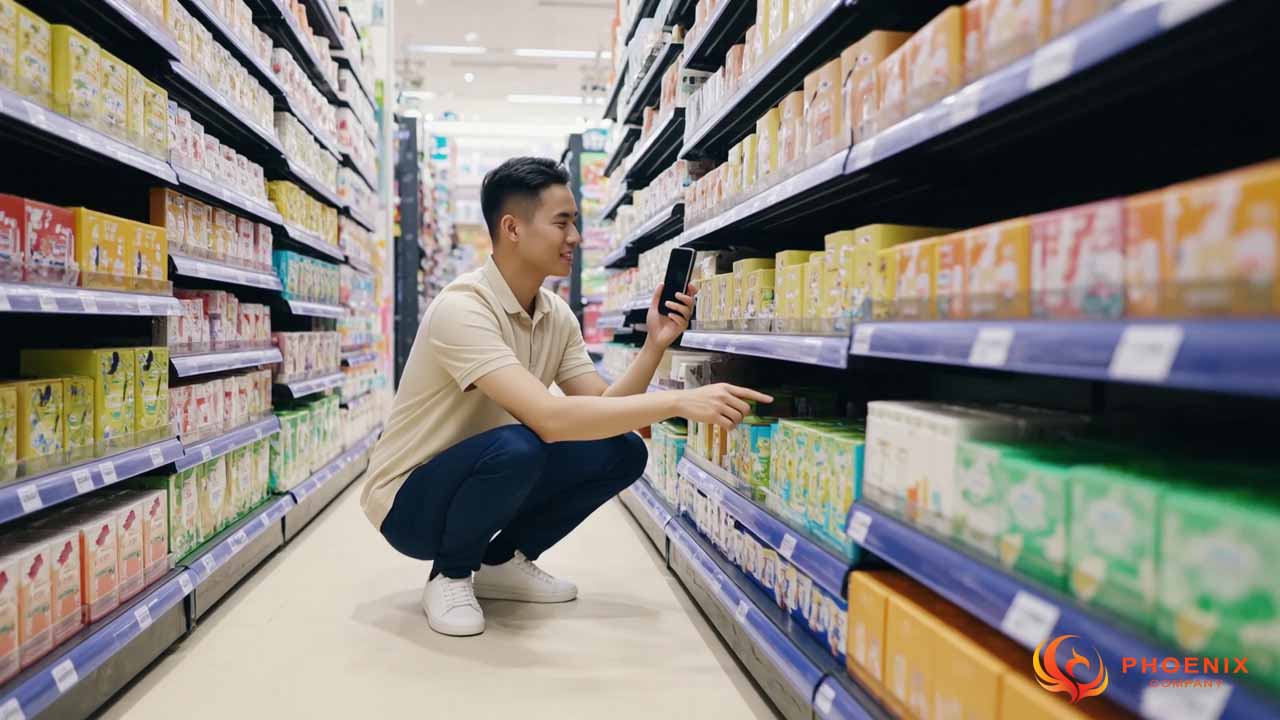 Ghi nhận hình ảnh trưng bày sản phẩm tại điểm bán theo chuẩn thương hiệu