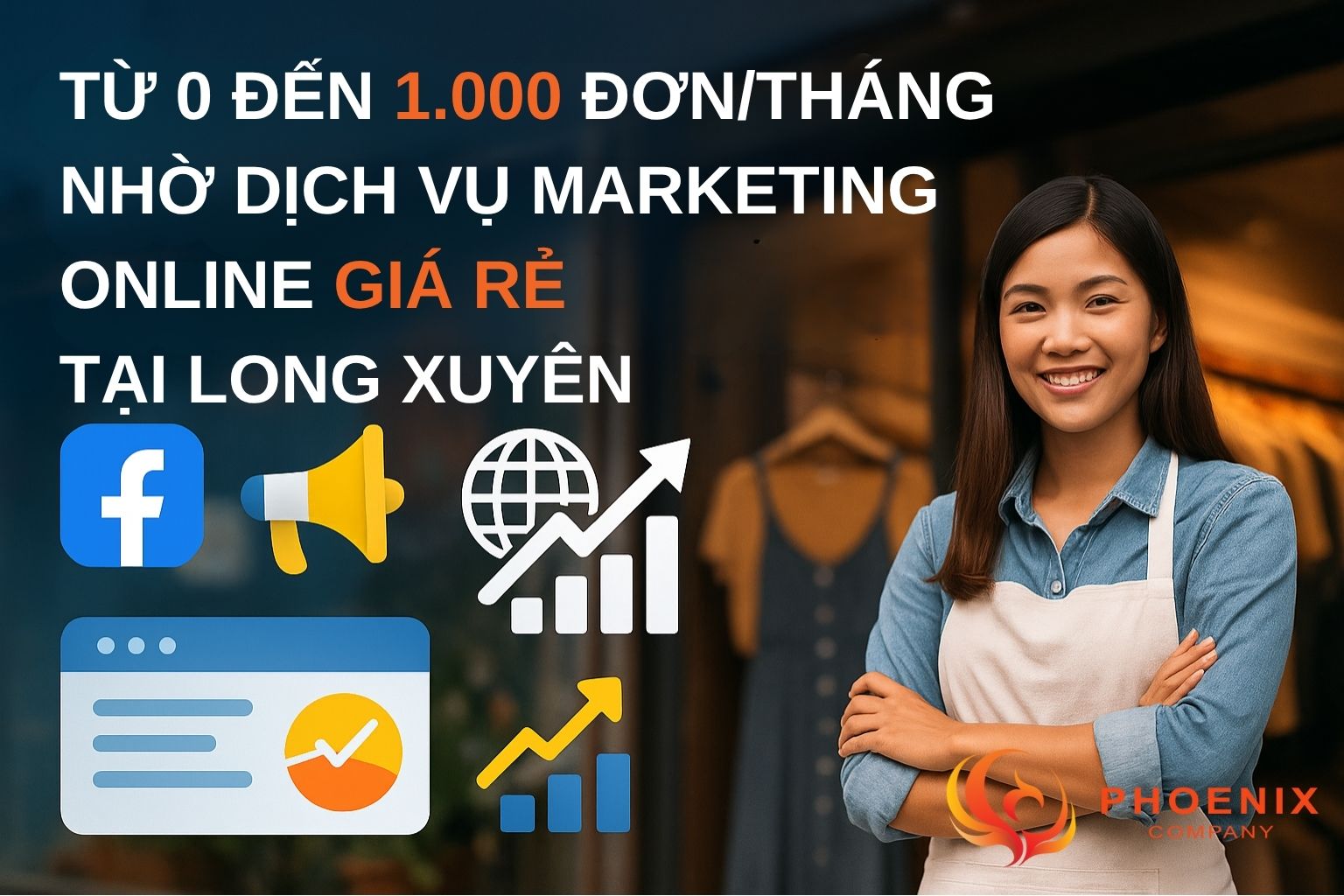 Dịch vụ Marketing Online giá rẻ Long Xuyên