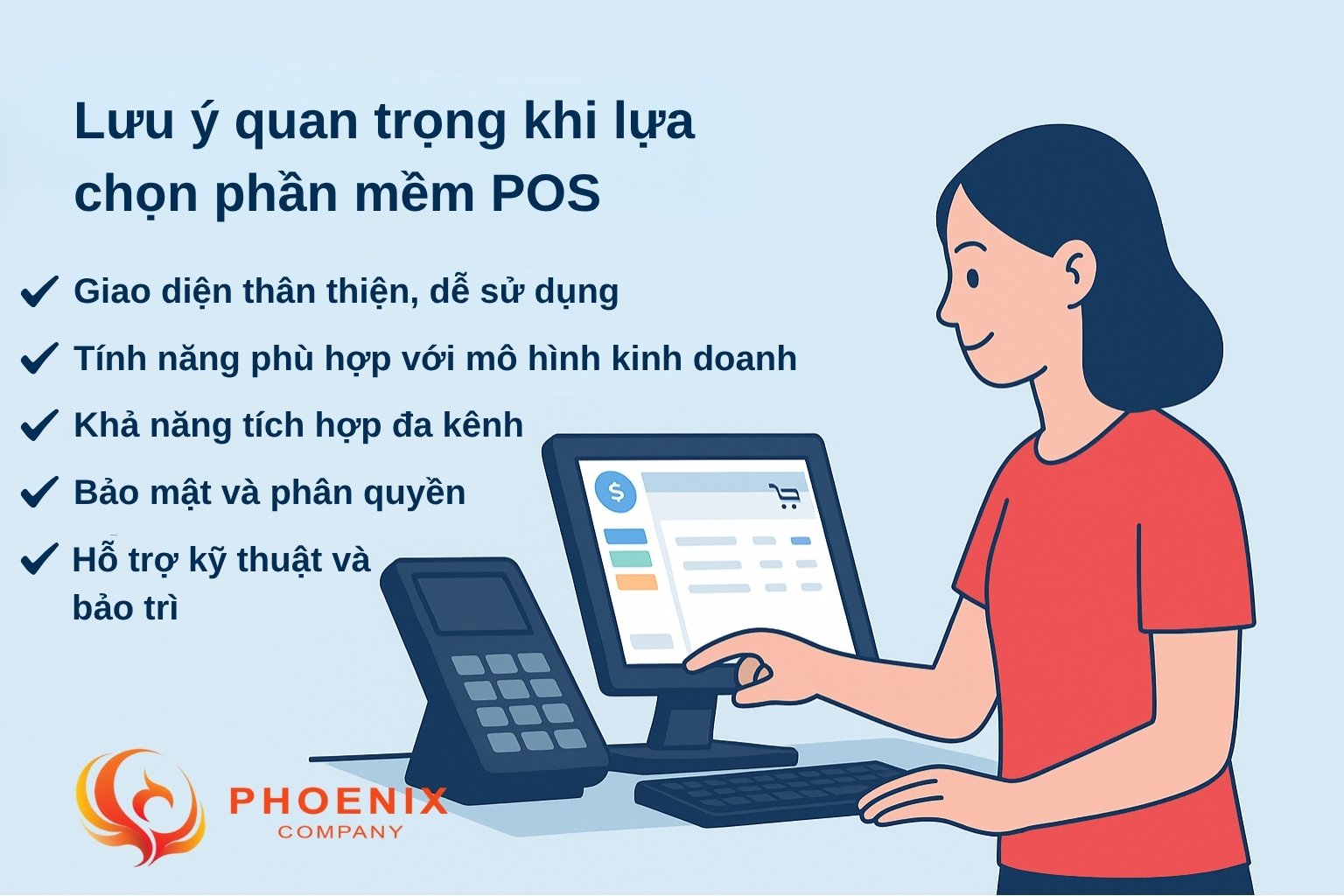 Các lưu ý khi lựa chọn phần mềm POS