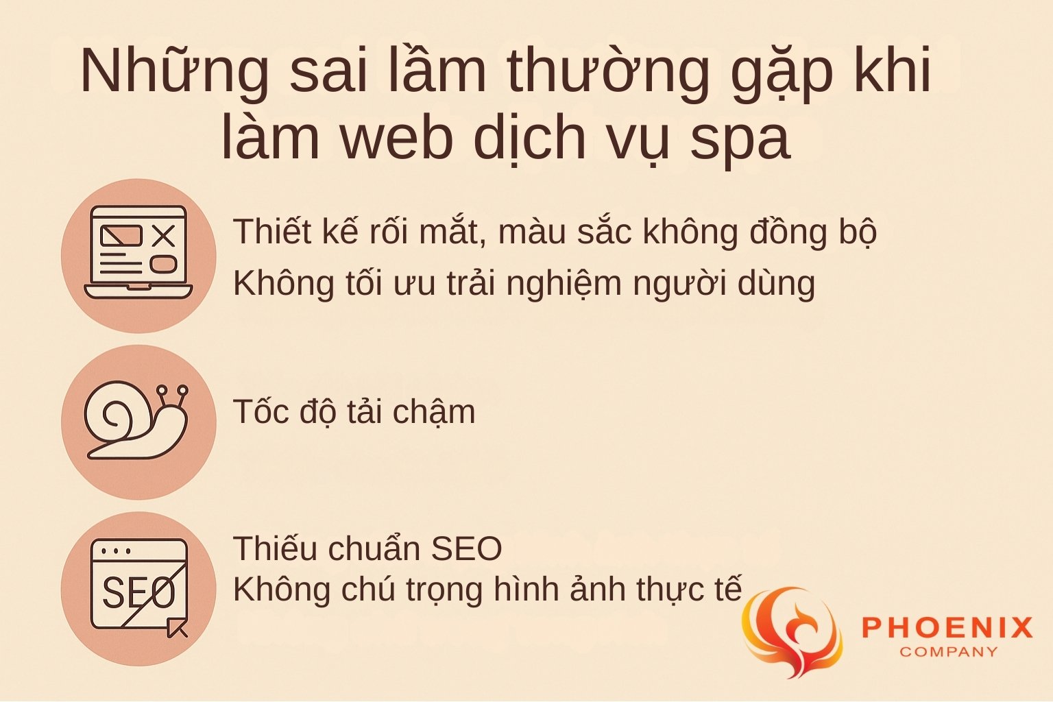 Tránh ngay những sai lầm khi làm web dịch vụ spa như giao diện rối mắt, thiếu tối ưu khách hàng